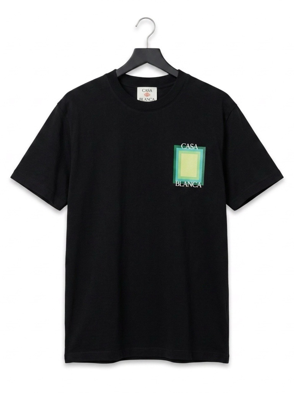 Casa Blanca Black T-Shirt with Green Graphic